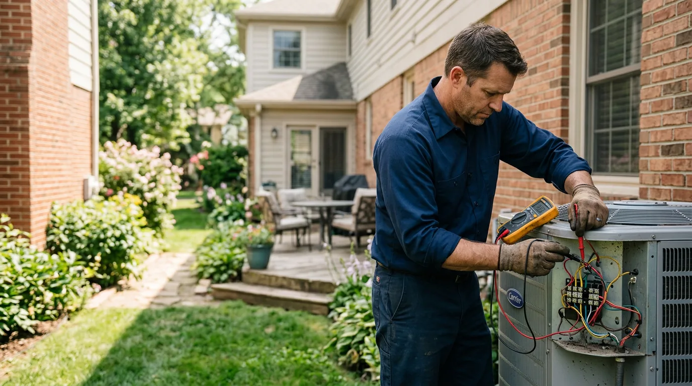 HVAC technician working near French Village, MO